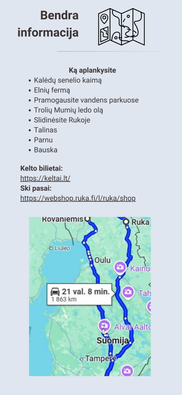 Kelionė į Laplandiją su šeima
