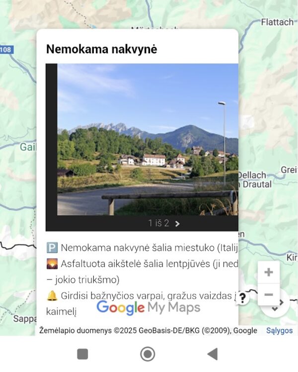 Interaktyvus žemėlapis Austrija - Italija