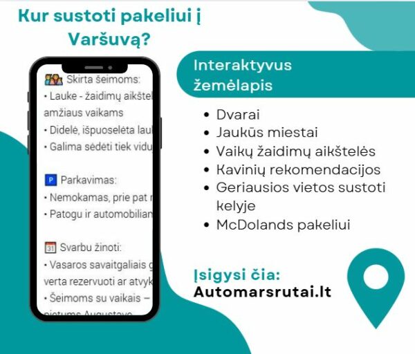 auto-pakeliui2 SUSTOJIMAI KELYJE Į VARŠUVĄ