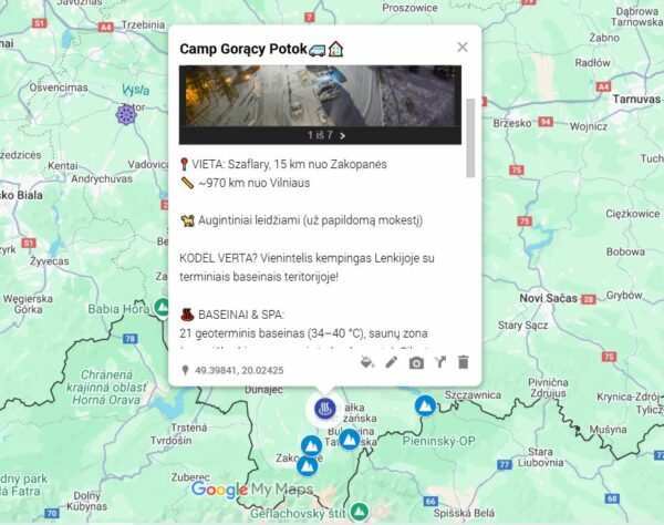 pavyzdys kempingai 20 ne sezono pabėgimų