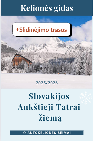 Aukštieji Slovakijos Tatrai + slidinėjimas