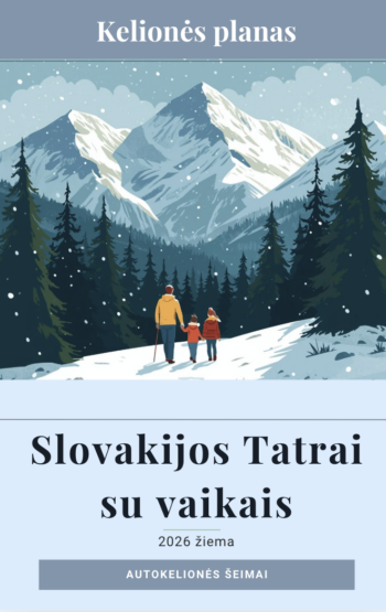 Tatrai su vaikais žiemą