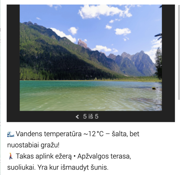 Austrija-Italija, interaktyvus žemėlapis