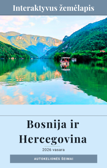🗺️ Bosnija ir Hercegovina (+ Serbija)-interaktyvus žemėlapis