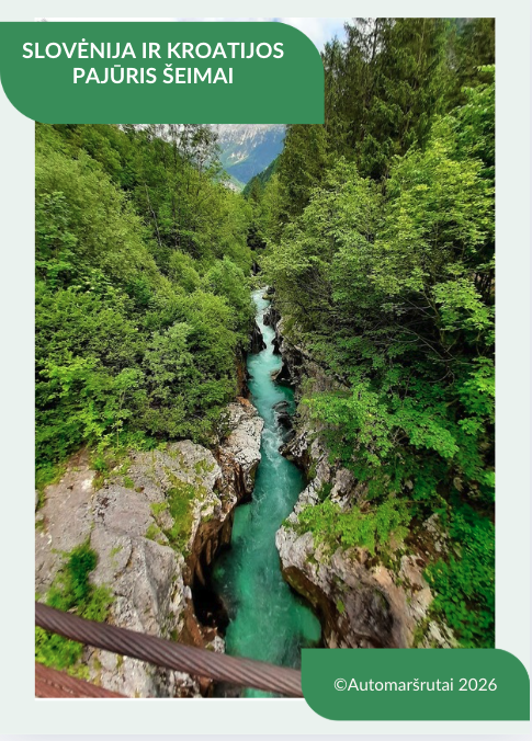 Slovėnija ir Kroatijos pajūris šeimai