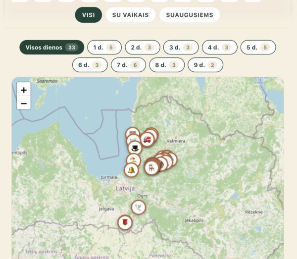 Latvija- nuo Baltijos iki Gaujos