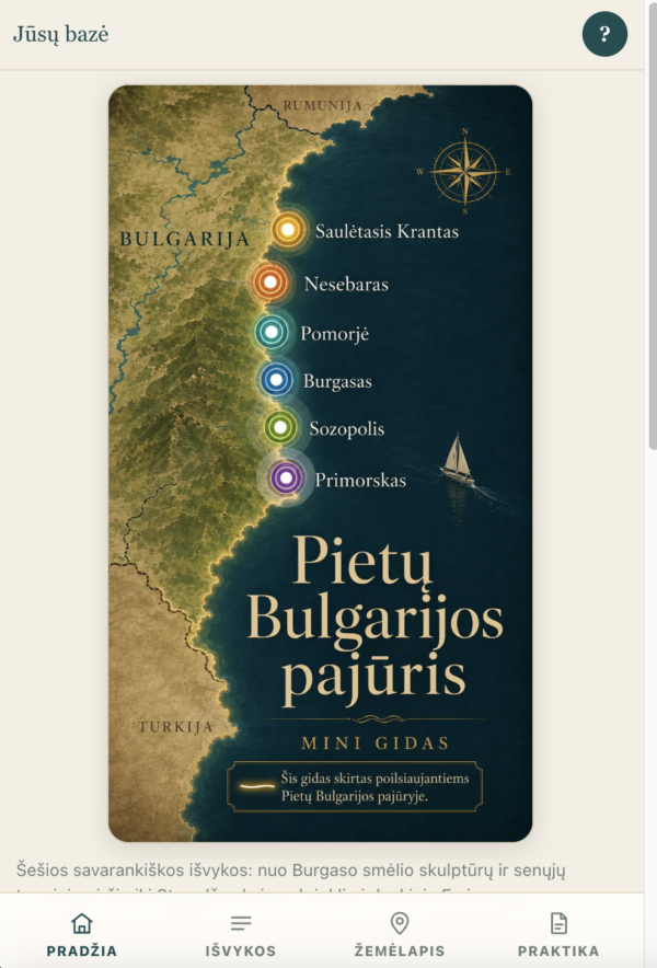 Bulgarijos pajūrio gidas