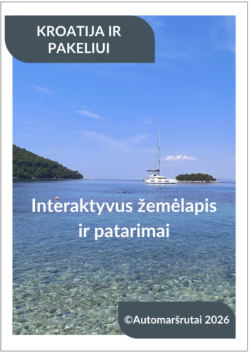 Interaktyvus žemėlapis "Kroatija ir pakeliui"